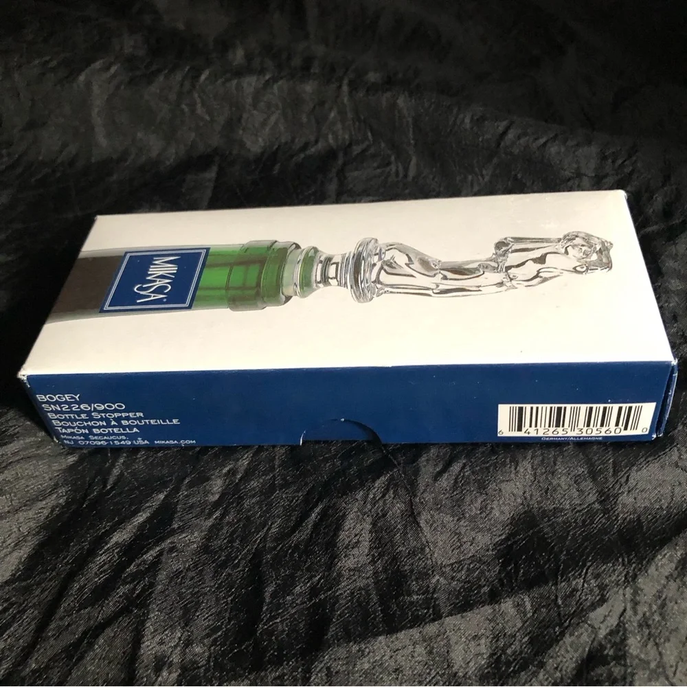 Vintage Mikasa Crystal Bottle Stopper - Bogey Golfer - Picture 3 of 15